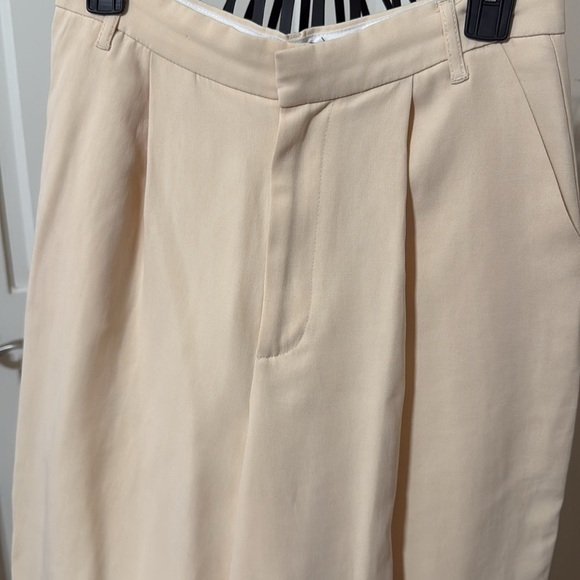 Zara Beige Wide Leg Trousers - Picture 2 of 5